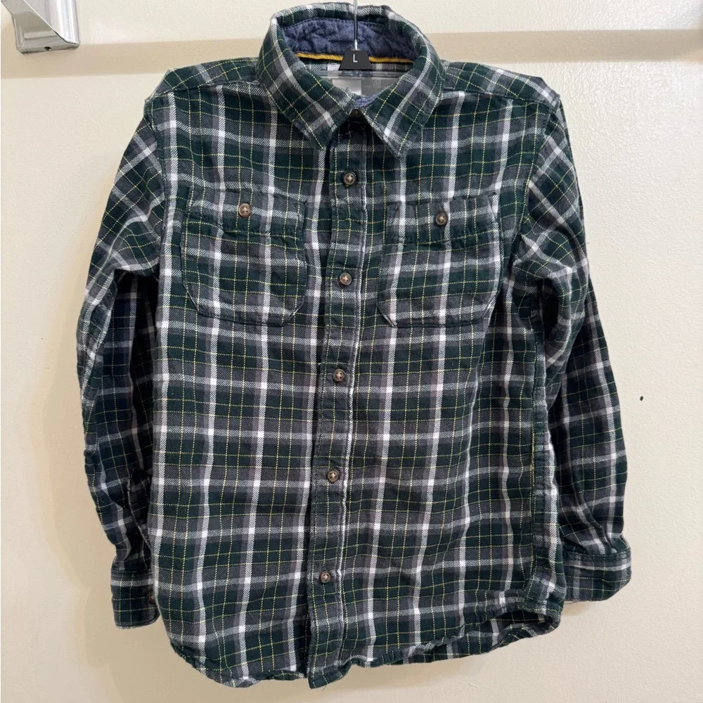 Carter's Green Plaid Shirt